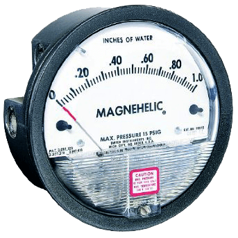 Dwyer Differential Pressure Gauge, Series 2000 Magnehelic